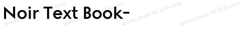Noir Text Book字体转换